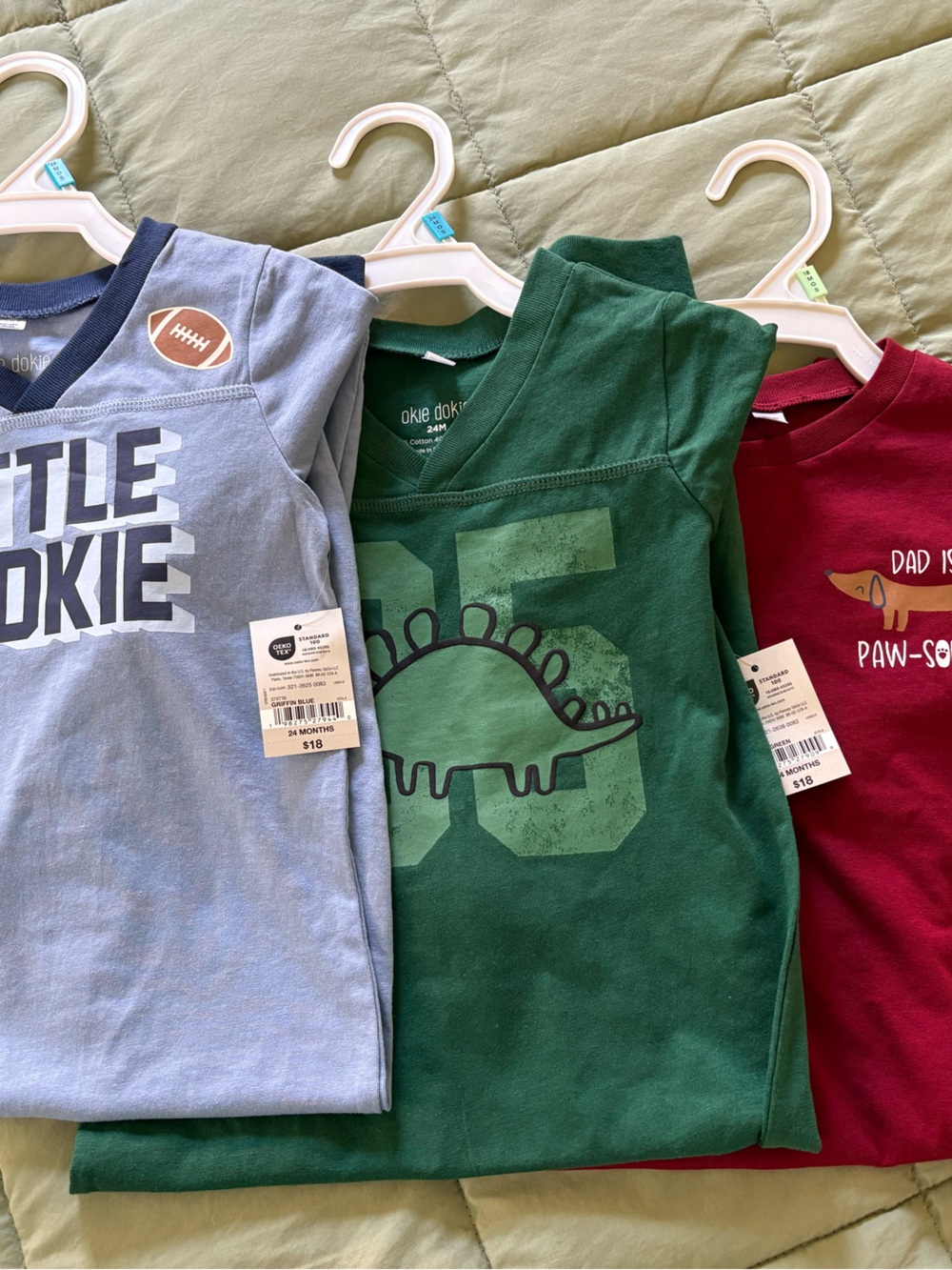 okie dokie bundle of 3. Two 24 month and one 18 month sleepers. NWT
